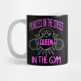 Queen In The Gym Women funny Workout Mug